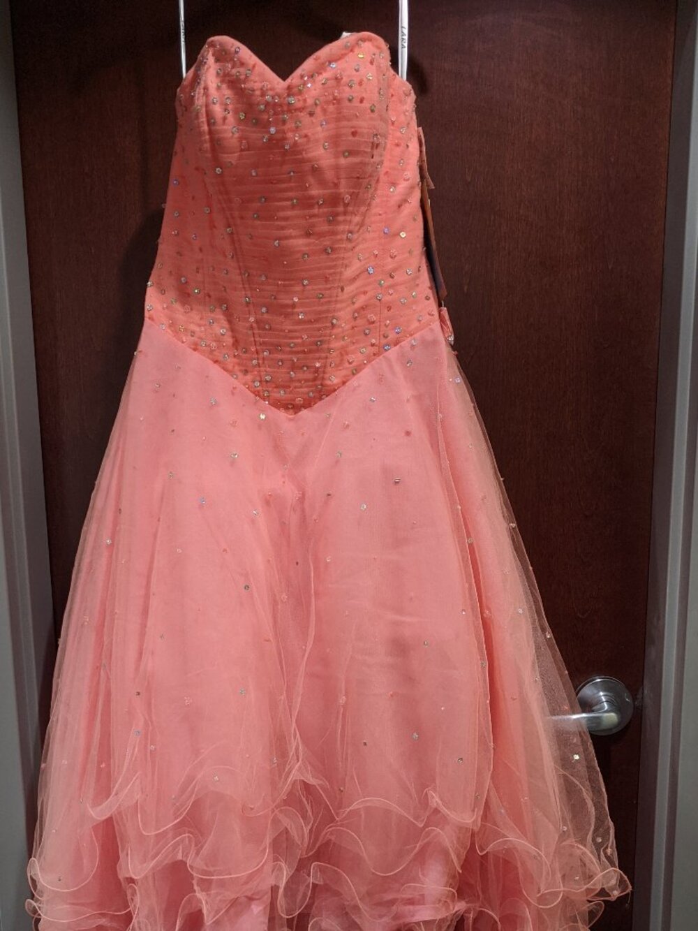 Lara Designs 3624 Size 14 Coral Prom Dress